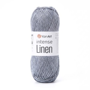 50g włóczka len wiskoza YarnArt Intense Linen szara 4132