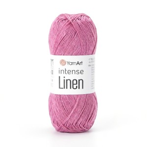 50g włóczka len wiskoza YarnArt Intense Linen różowa 4108