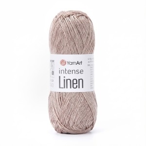 50g włóczka len wiskoza YarnArt Intense Linen chłodny beż 4103