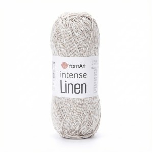 50g włóczka len wiskoza YarnArt Intense Linen jasny beż 4100