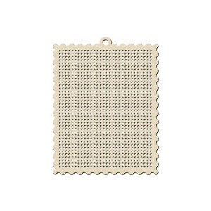 1szt. znaczek do haftu krzyżykowego HDF, ct. 14, 79x60mm zawieszka
