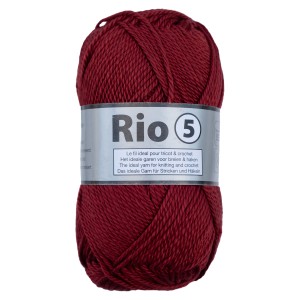 100g włóczka Lammy Yarns gruba 100% bawełna merceryzowana Rio 5 042 bordowy