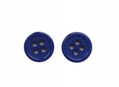 małe guziczki plastikowe 11mm ciemnoniebieskie