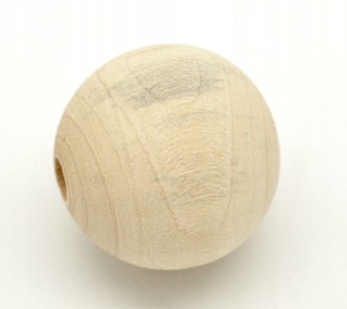 koraliki drewniane naturalne 25mm