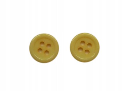 małe guziczki plastikowe 11mm żółte