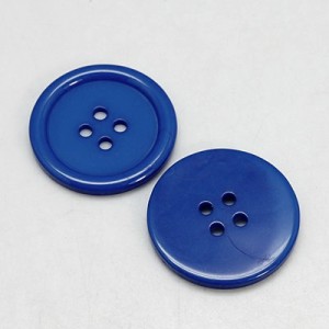 2szt guziki 4 dziurki plastik 30mm ciemnoniebieski